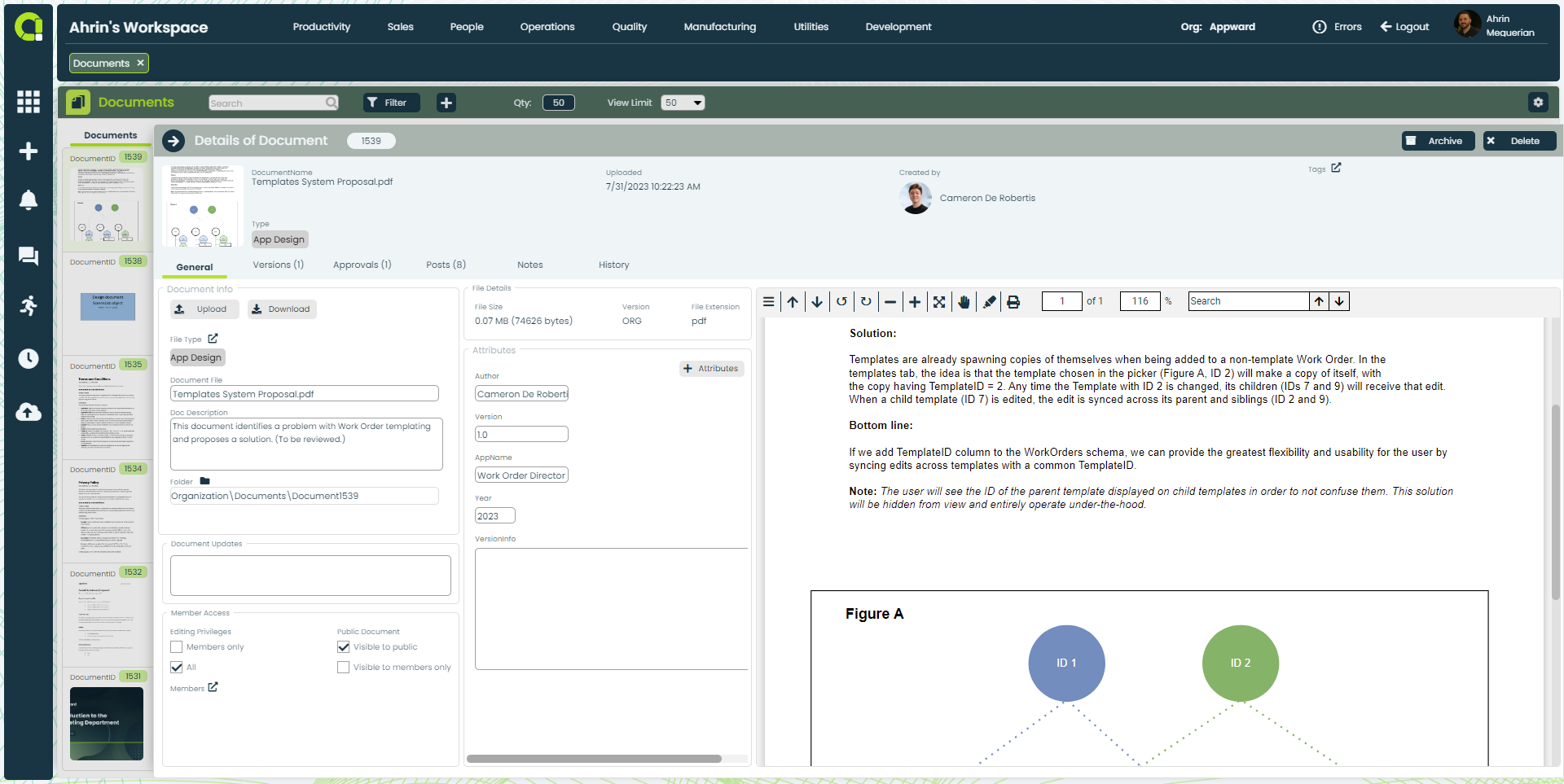 Appward Agile Project Management Software Centralized Document Control System